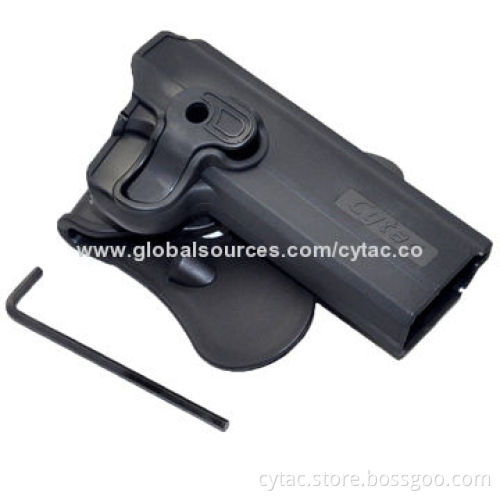 Tactical Polymer Military Paddle Gun Holster for 1911 Handgun Variants